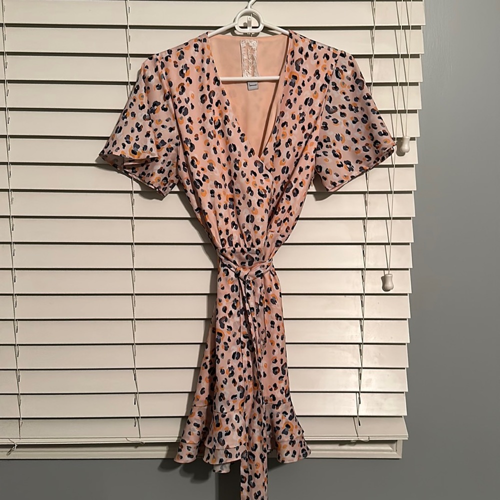 Pink cheetah dress